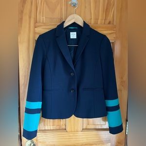 2013 Gap Academy Blazer Navy Blue and Green size preppy collegiate 0 xs